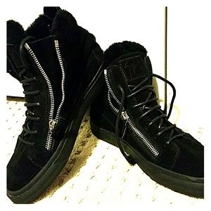 COPY - Giuseppe black suede hightops
